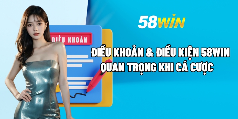 Tuân thủ điều khoản điều kiện 58win để đăng ký, giữ tài khoản lâu bền