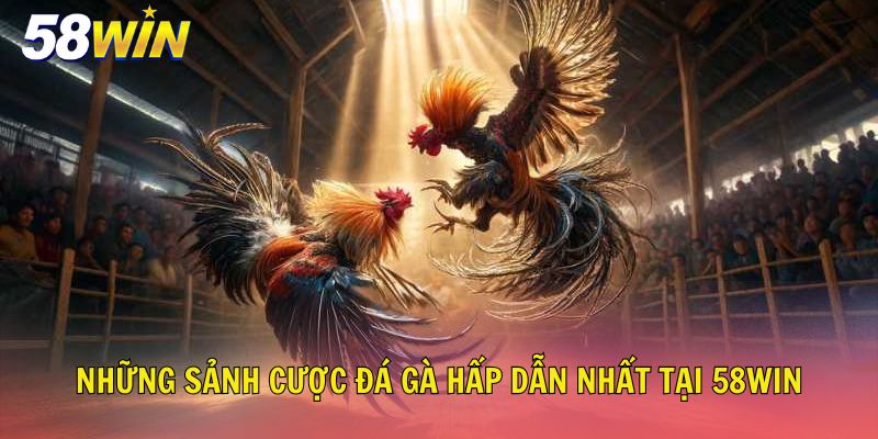 Những sảnh cược đá gà hấp dẫn nhất tại 58Win